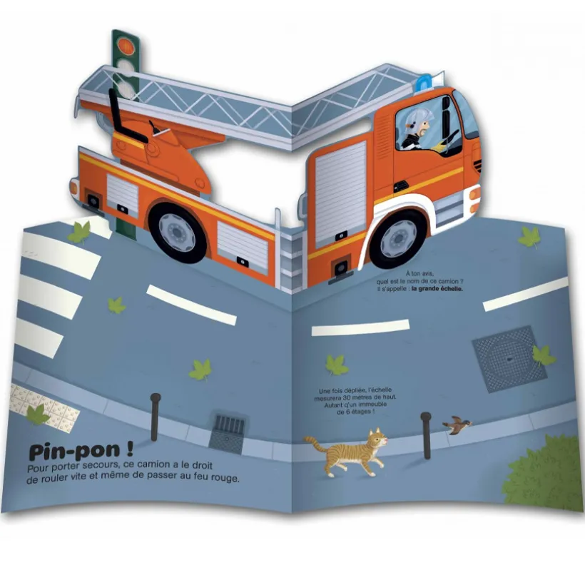 Livre animé Kididoc Les Pompiers
