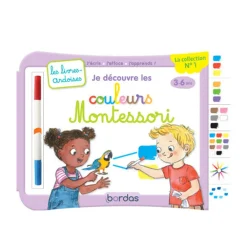 Livre ardoise Je découvre les couleurs Montessori