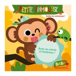 Livre avec miroir Petite frimousse | Imite les animaux !