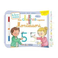 Livre d'apprentissage Les chiffres rugueux Montessori