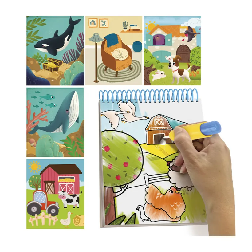 Livre de 6 coloriages magiques à l'eau