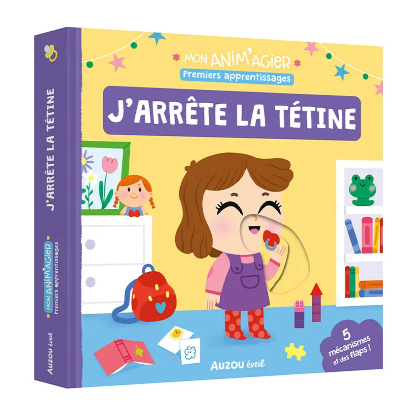 Livre à flaps "Mon anim'agier - J'arrête la tétine"