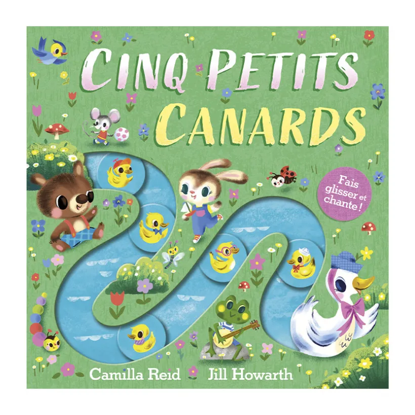 Livre à glissières "Cinq petits canards"
