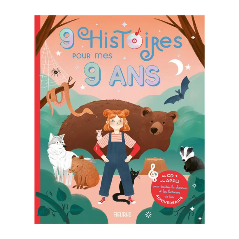 Livre 9 histoires pour mes 9 ans + CD audio