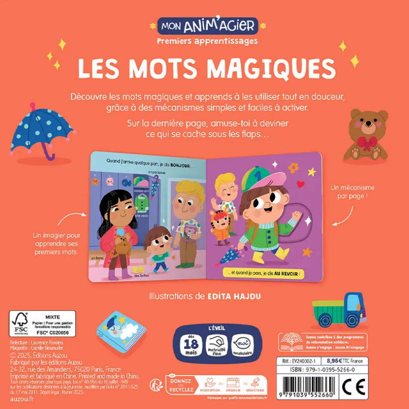 Livre "Mon anim'agier "Les mots magiques" 1an+