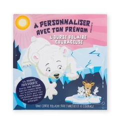 Livre personnalisable ourse polaire courageuse fille