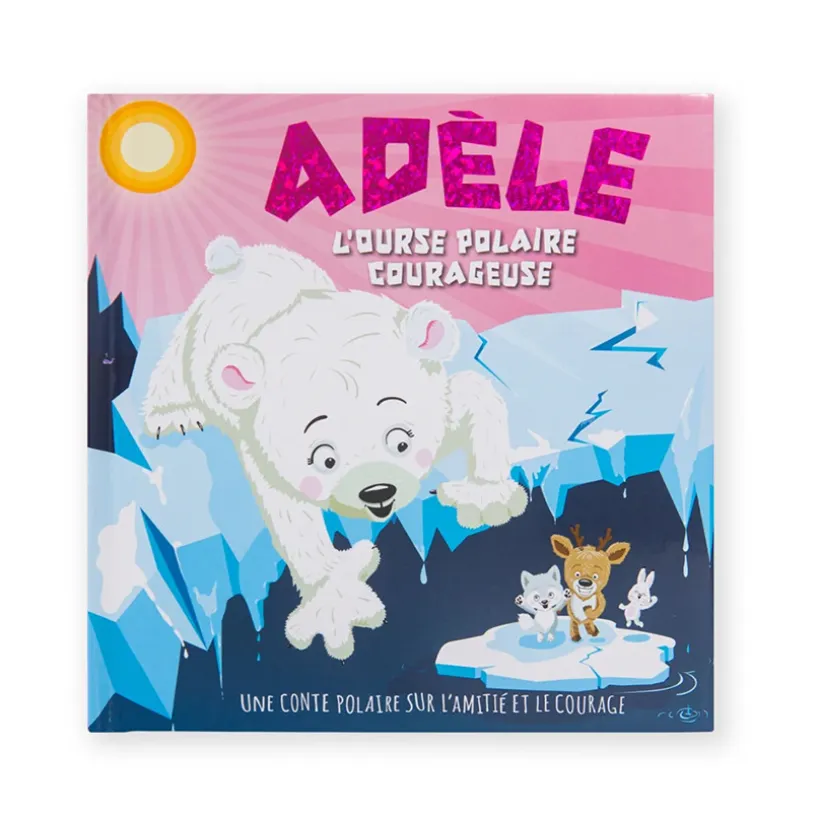 Livre personnalisé Adèle l'ourse polaire courageuse