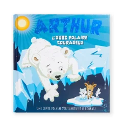 Livre personnalisé Arthur l'ours polaire courageux