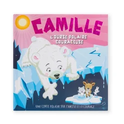 Livre personnalisé Camille l'ourse polaire courageuse