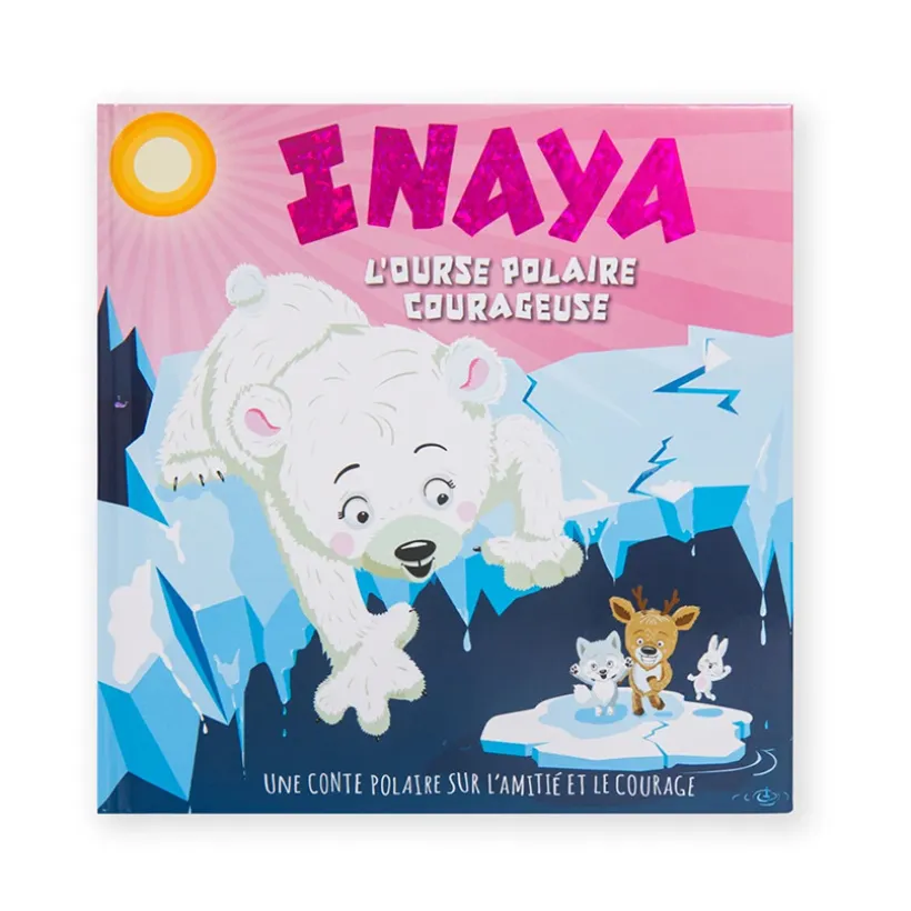 Livre personnalisé Inaya l'ourse polaire courageuse