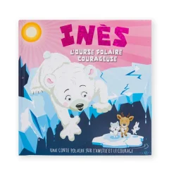Livre personnalisé Inès l'ourse polaire courageuse