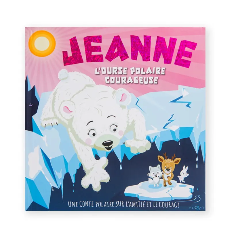 Livre personnalisé Jeanne l'ourse polaire courageuse