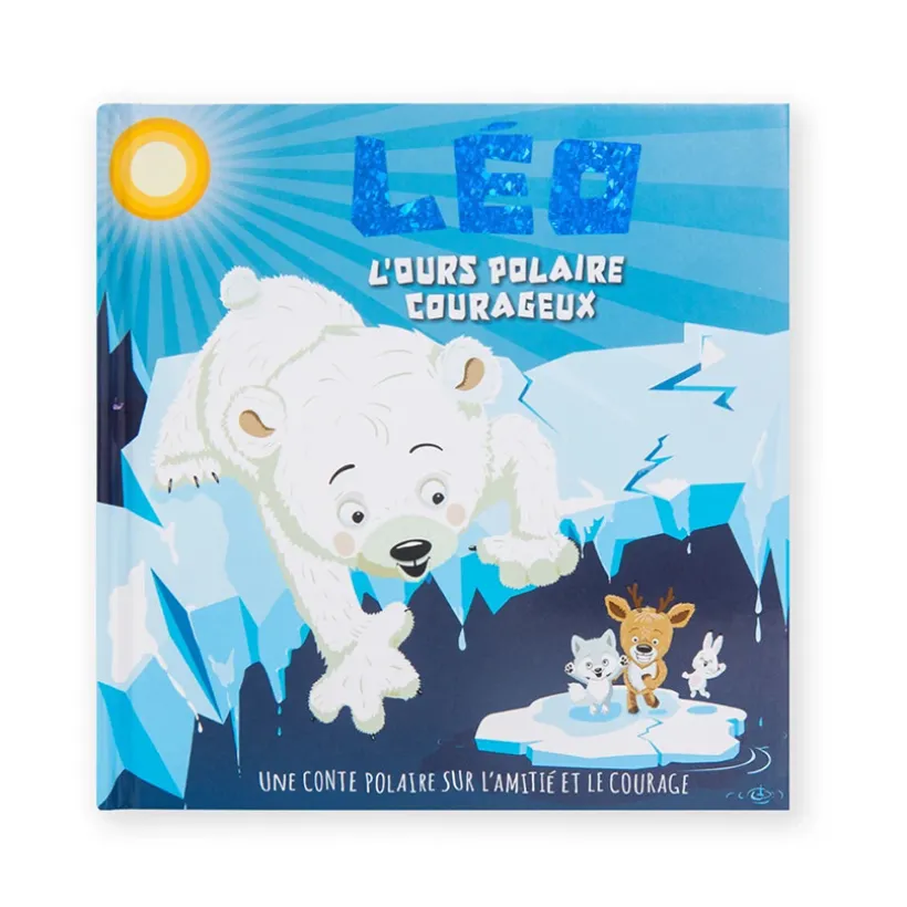 Livre personnalisé Léo l'ours polaire courageux
