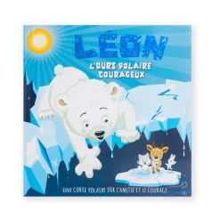 Livre personnalisé Léon l'ours polaire courageux