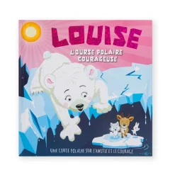 Livre personnalisé Louise l'ourse polaire courageuse