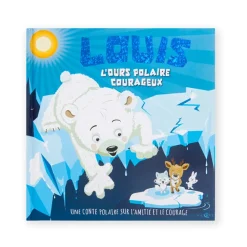 Livre personnalisé Louis l'ours polaire courageux