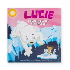 Livre personnalisé Lucie l'ourse polaire courageuse