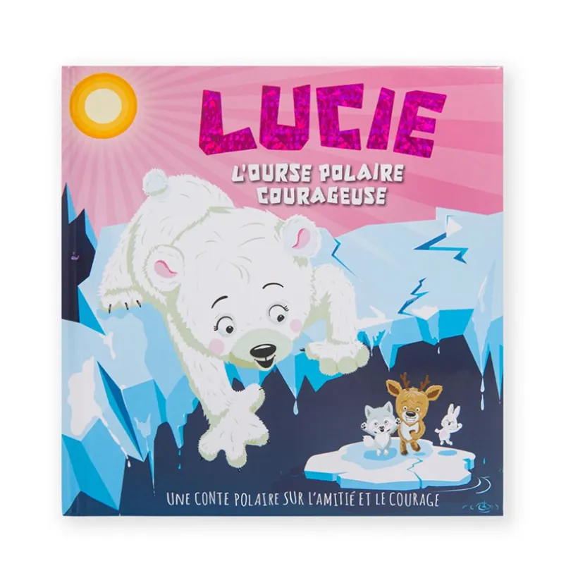 Livre personnalisé Lucie l'ourse polaire courageuse