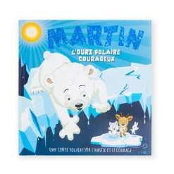 Livre personnalisé Martin l'ours polaire courageux