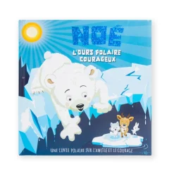 Livre personnalisé Noé l'ours polaire courageux