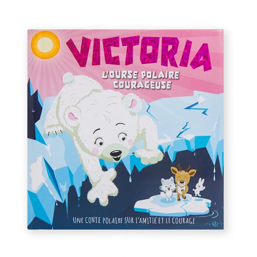Livre personnalisé Victoria l'ourse polaire courageuse