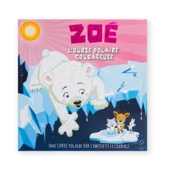 Livre personnalisé Zoé l'ourse polaire courageuse