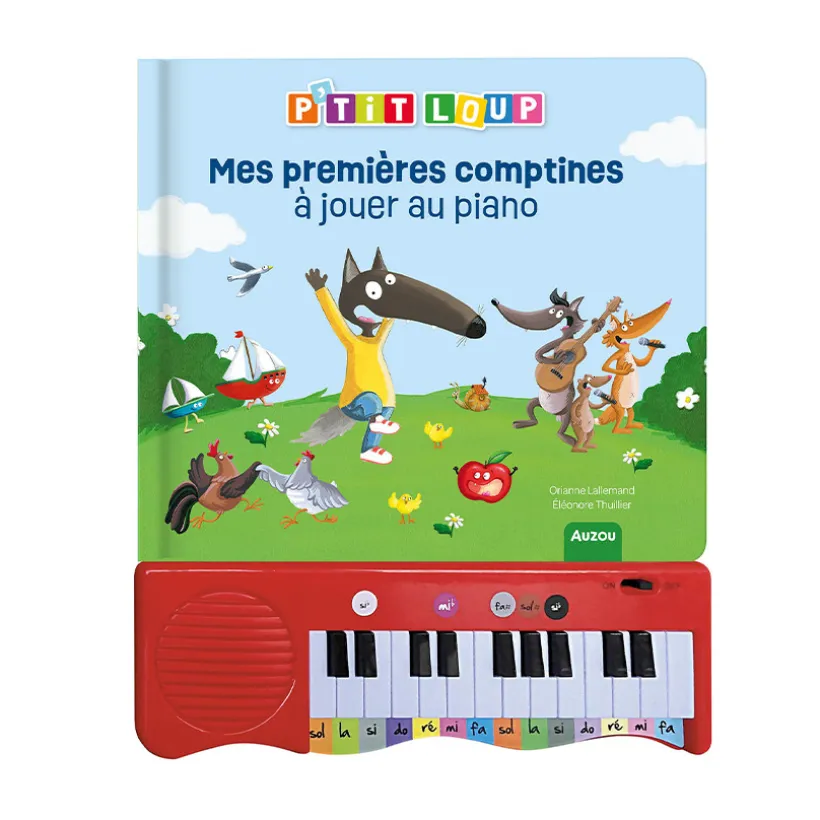 Livre piano "P'tit Loup - Mes premières comptines à jouer au piano"