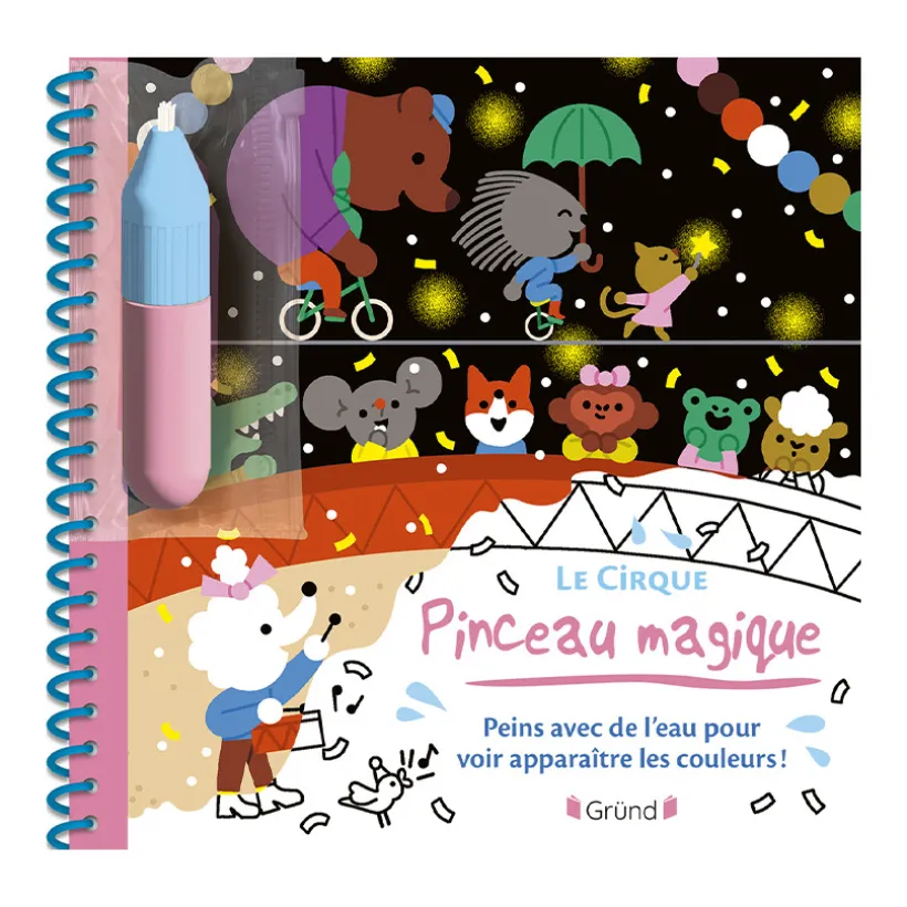 Livre à pinceau magique "Le cirque"