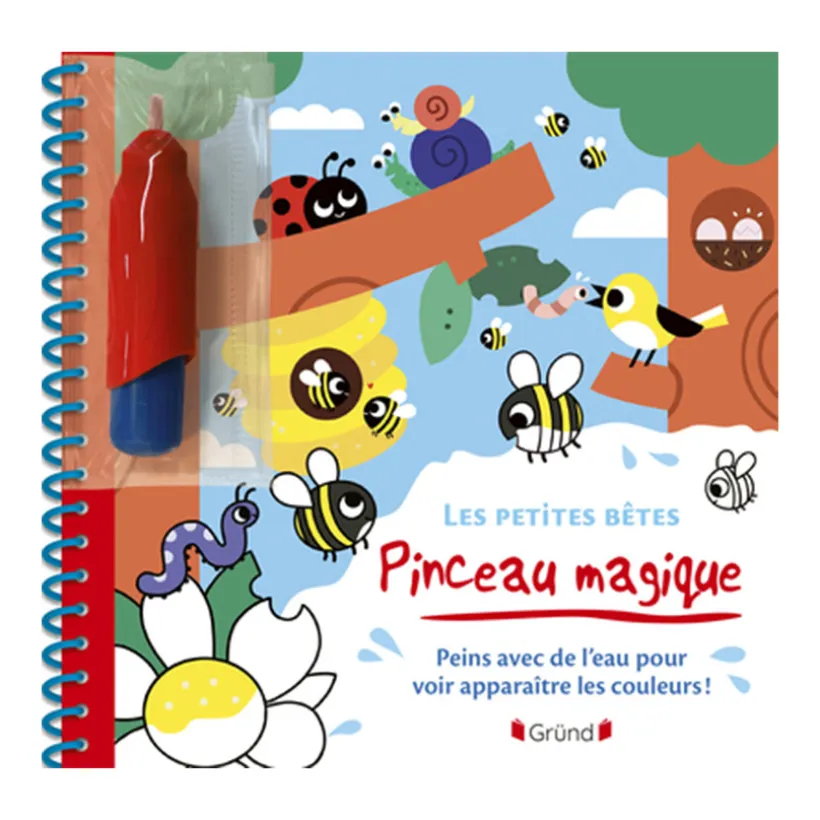 Livre à pinceau magique Les petites bêtes