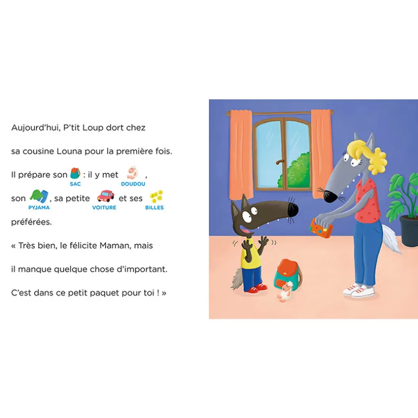 Livre "P'tit loup ne dors pas à la maison" 3ans+