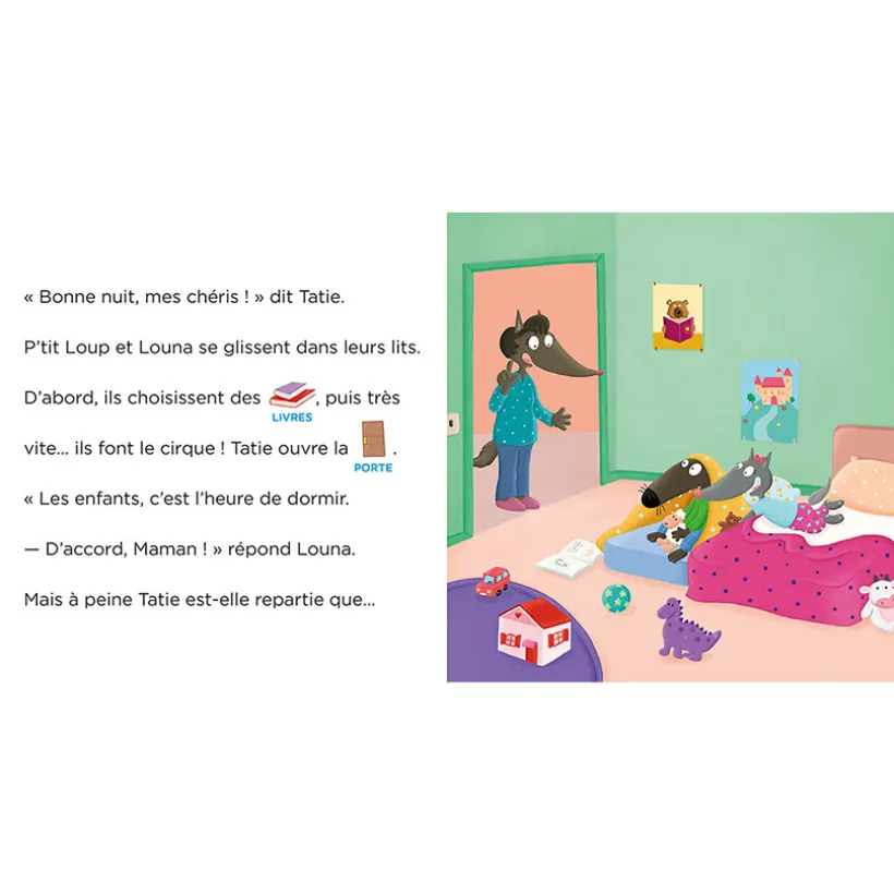 Livre "P'tit loup ne dors pas à la maison" 3ans+