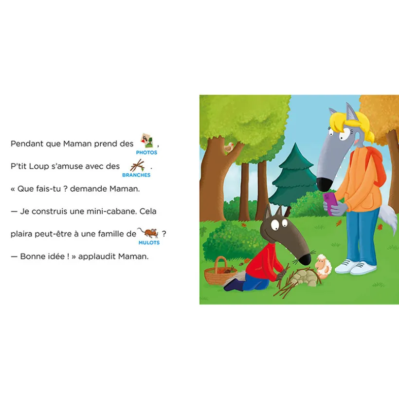 Livre "P'tit Loup se balade en forêt"