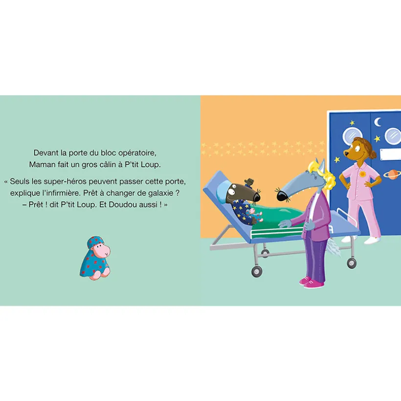 Livre "P'tit Loup va à l'hôpital" 2ans+