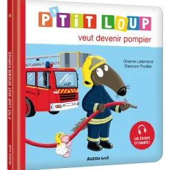 Livre "P'tit loup veut devenir pompier" 1ans+