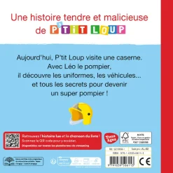 Livre "P'tit loup veut devenir pompier" 1ans+