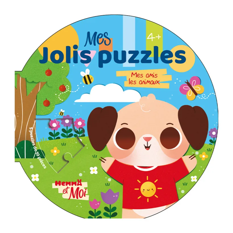 Livre rond "Mes jolis puzzles - Mes amis les animaux"