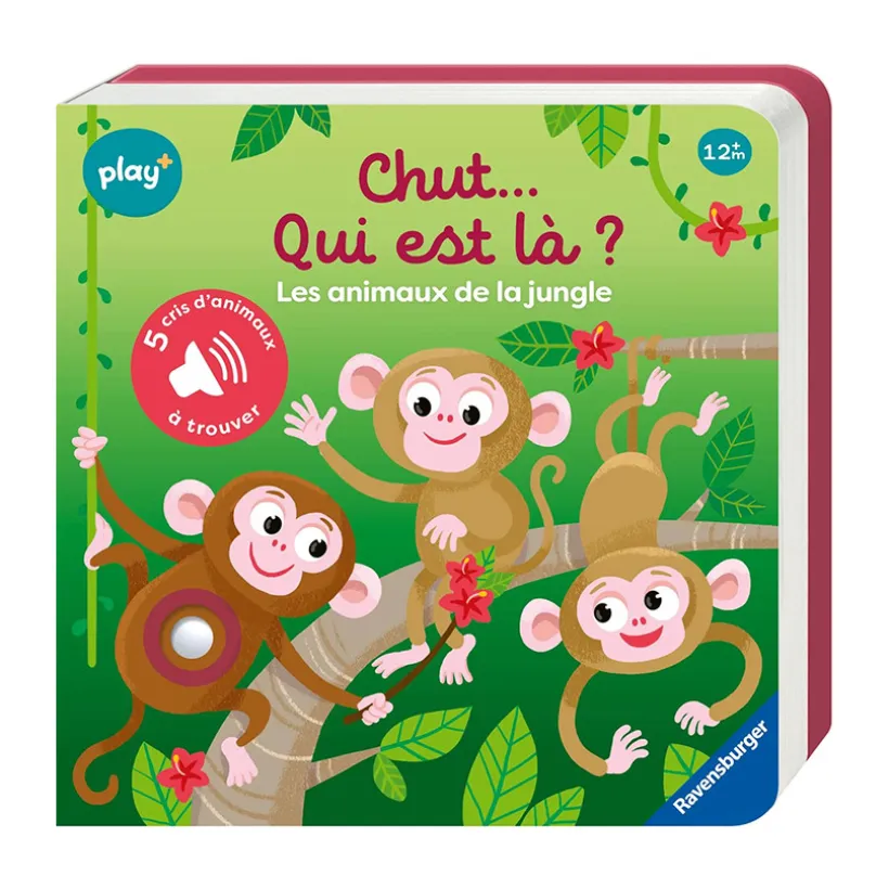 Livre sonore "Chut... Qui est là ? Les animaux de la jungle"