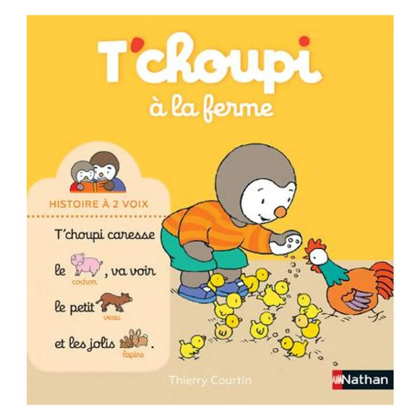 Livre T'choupi à la ferme