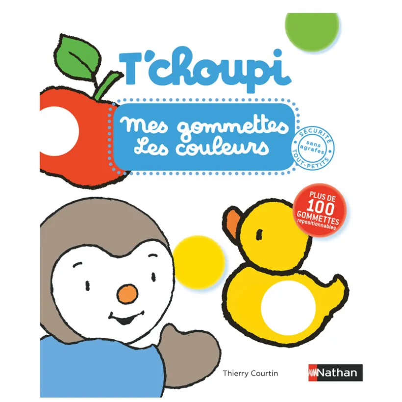 Livre T'choupi Mes gommettes Les couleurs