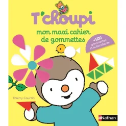 Livre T'choupi Mon maxi cahier de gommettes