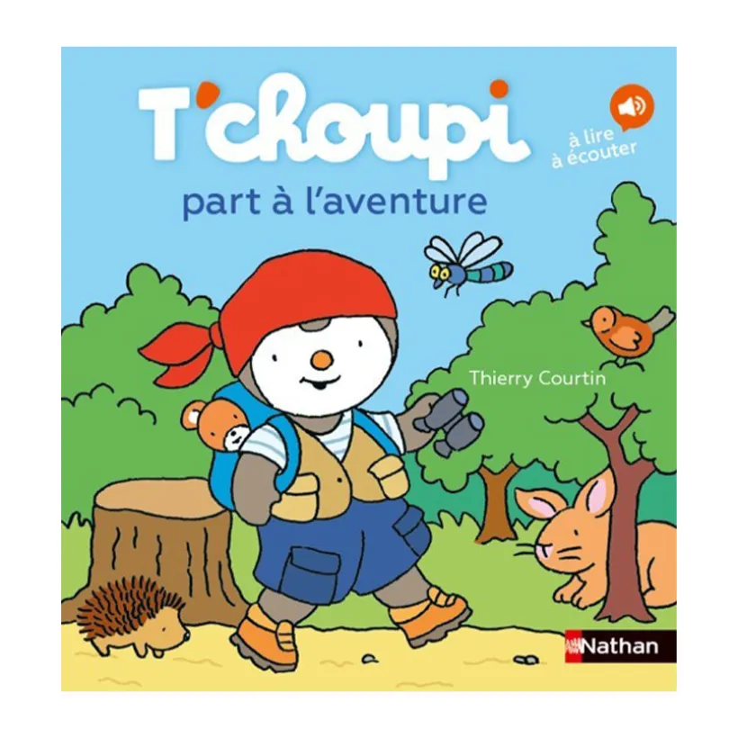 Livre T'choupi part à l'aventure