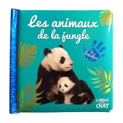 Livre à toucher Bébé touche-à-tout | Les animaux de la jungle