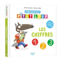 Livre à toucher "J'apprends avec P'tit Loup - Les chiffres"