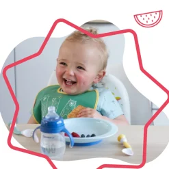 Lot de 3 assiettes anti-dérapantes - Multicolore