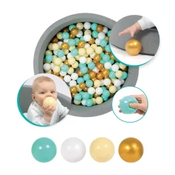 Lot de 90 balles de jeu Ø 6cm or