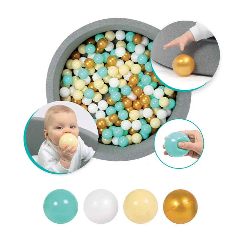 Lot de 90 balles de jeu Ø 6cm or
