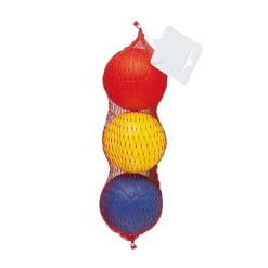 Lot de 3 balles en caoutchouc