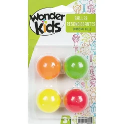 Lot de 4 balles rebondissantes