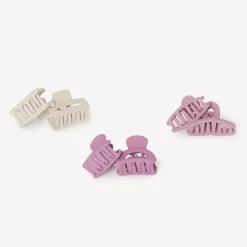 Lot de 6 barrettes et pinces + 6 élastiques pour fille