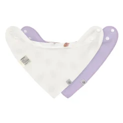 Lot de 2 bavoirs Bandana imperméable Tiny Team Cat